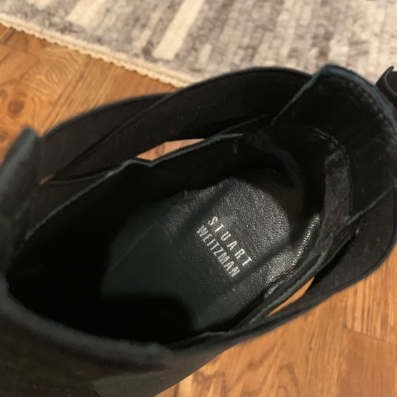 Stuart Weitzman Black Wedge Booties - Picture 4 of 9
